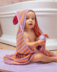 Cape de bain cotton 75 x 75cm - Ours Lavende