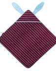 Cape de bain cotton 75 x 75cm - Lapin Bordeaux