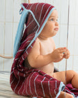Cape de bain cotton 75 x 75cm - Lapin Bordeaux