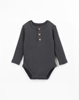 Body Côtelé Play Up coloris Scissor gris, coton et modal