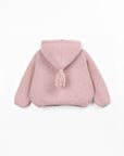 Manteau tricoté Beira Play Up pour nouveau-né, boutons en coco et maille de laine recyclée