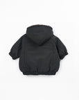 Parka Scissor Play Up grise pour bébé, fermeture éclair frontale, poignets et ceinture élastiques