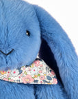 Peluche Lapin Fleurette bleu 35 cm – taille 35 cm