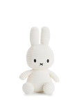 Peluche Miffy Bon Ton Toys velours cotele blanc 23 cm