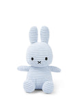 Peluche Miffy Bon Ton Toys velours cotele bleu glace 23 cm