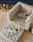 Fauteuil pliant rayé