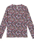Long sleeve t-shirt Fleurs pale peach
