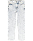 Jean Straight denim bleach