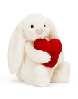 Bashful Red Love Heart Bunny Original