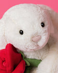 Cream Bunny with Rose
