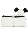 Bashful Black & Cream Puppy Blankie