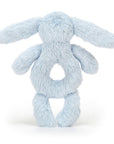 Bashful Blue Bunny Ring Rattle