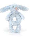 Bashful Blue Bunny Ring Rattle
