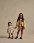 Olive Dress Ruby Plaid