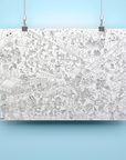 Poster A Colorier - I love Winter - 100 X 70
