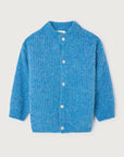 Gilet Court Boule Ml Col Montant Celeste Chine