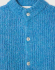 Gilet Court Boule Ml Col Montant Celeste Chine