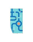 PlayTowel M (140 x 70cm) - Microfibre - Circuit bleu
