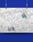 Coloring Poster - Football / Goal