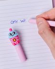 Duo de stylos effaçables Pen Buddies Yuki et Bubble OMY, vue complémentaire