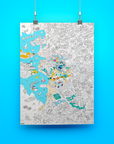 Poster A Colorier - Marseille - 100 X 70