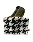 Teddy Houndstooth Pouch