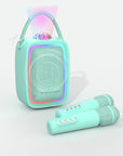Enceinte karaoké lumineuse bleue pour enfant Singy Party MOB, ambiance festive