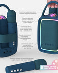 Enceinte Singy Party bleu navy MOB, Bluetooth, carte SD ou entrée AUX