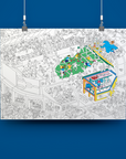 Poster A Colorier - Football - 100 X 70
