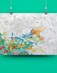 Poster A Colorier - Jungle - 100 X 70