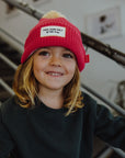 Bonnet Color Block Framboise
