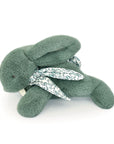 Peluche lapin pantin vert sauge Lapin DOUDOU – peluche lapin 25 cm Doudou et Compagnie