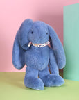 Peluche Lapin Fleurette bleu 35 cm – tout doux dès la naissance