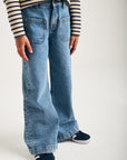 Juene Wide Denim Medium Stonewash
