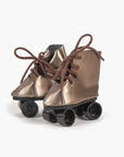 Gordis - Paire de patins à roulettes en simili cuir mordoré