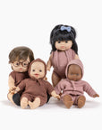 Babies - Combinaison Félix en tricot caramel chiné