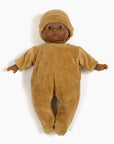 Babies - Ensemble Dors bien et bonnet en velours nikky camel