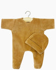 Babies - Ensemble Dors bien et bonnet en velours nikky camel