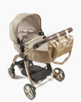 Sac à langer Deluxe en simili cuir mordoré pour poussette EGG