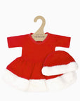 Gordis – Ensemble Christmas fille avec robe et bonnet en jersey carmin