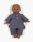 Babies – Ensemble Andrea en gaze de coton bleu outre-mer