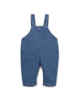 Combinaison en denim Blue Denim pour bébé, marque Play Up, vue de dos