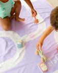 PlayTowel M (140 x 70cm) - Circuit Lavende