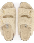 Arizona Big Buckle Shearling Teddy Eggshell