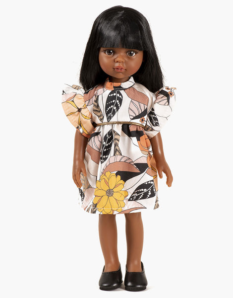Minikane Robe Daisy en coton motifs biches