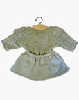Gordis - Ensemble Colette Plumetis et Molleton Thé vert