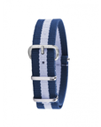 Bracelet Seul Stripe Blue Boucle Argent