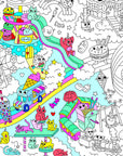 Poster Geant A Colorier - Kawaii