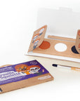 3 colors face painting kit « Pumpkin & Skeleton »