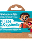 3 colors face painting kit « Pirate & Ladybird »